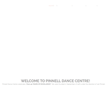 Tablet Screenshot of pinnelldancecentre.com